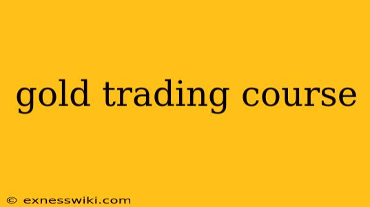 gold trading course